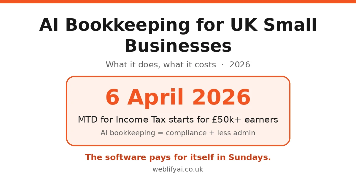 AI Bookkeeping for UK Small Businesses: What to Use in 2026