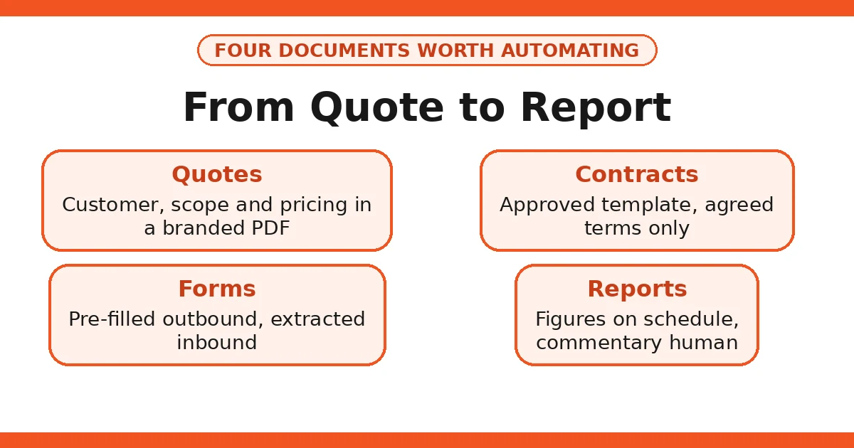 AI Document Automation for Small Business: Quotes to Reports