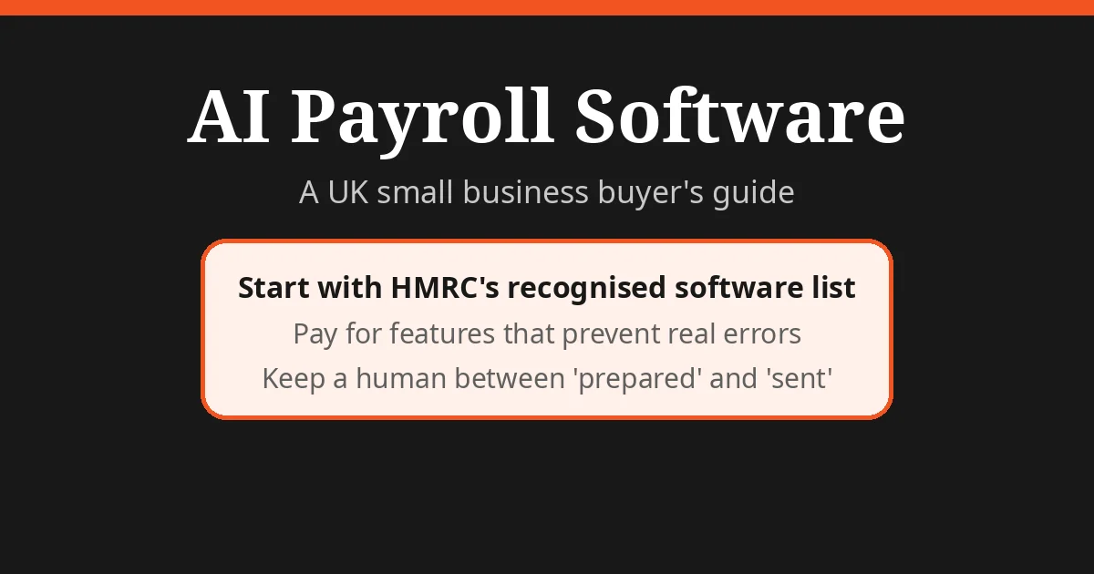 AI Payroll Software: A UK Small Business Buyer’s Guide