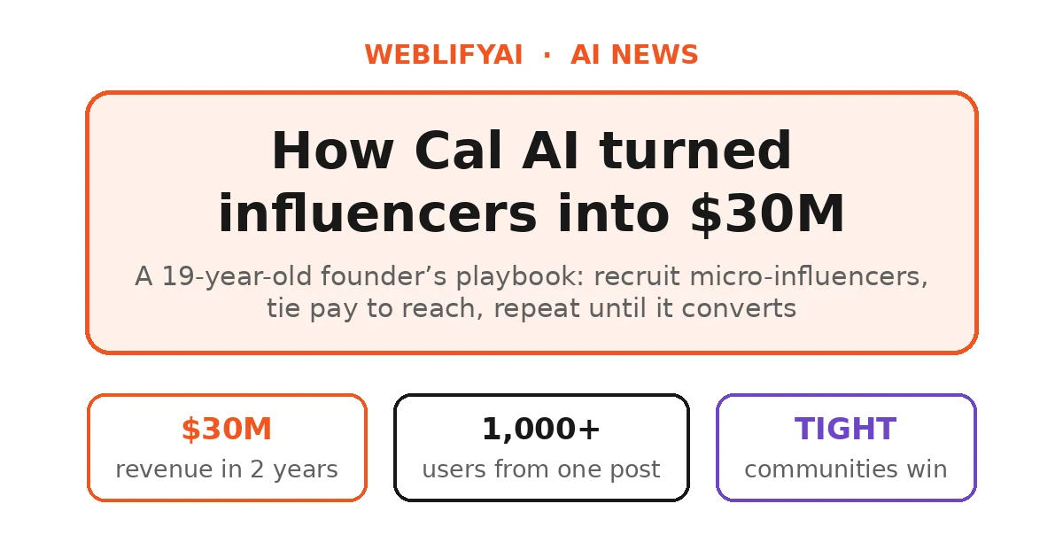 How Cal AI Used Influencers to Reach $30M in Revenue