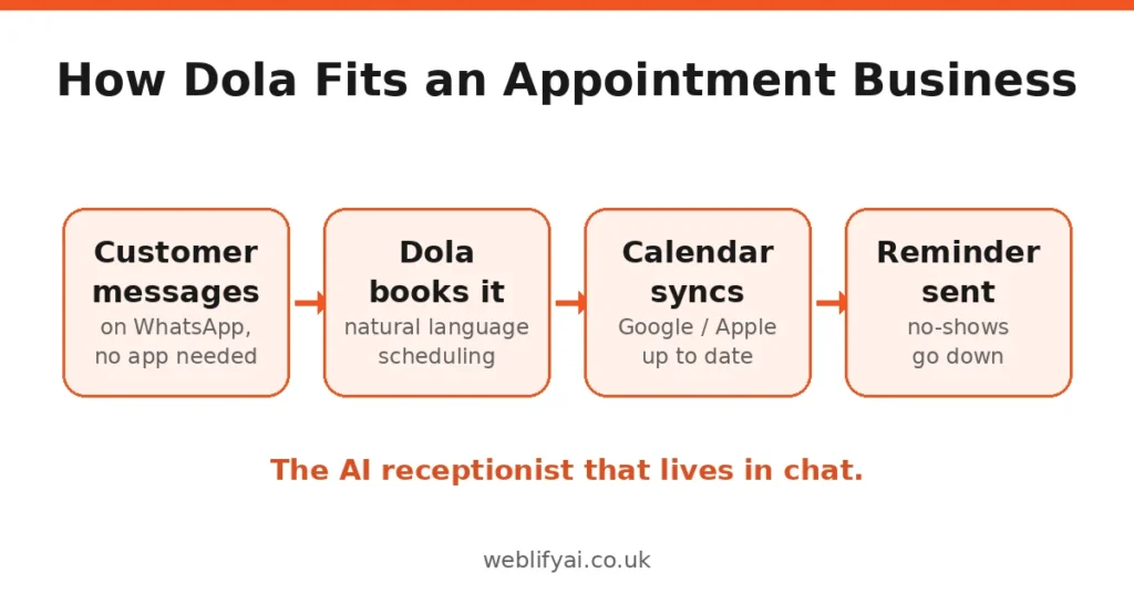 How Dola AI fits an appointment business