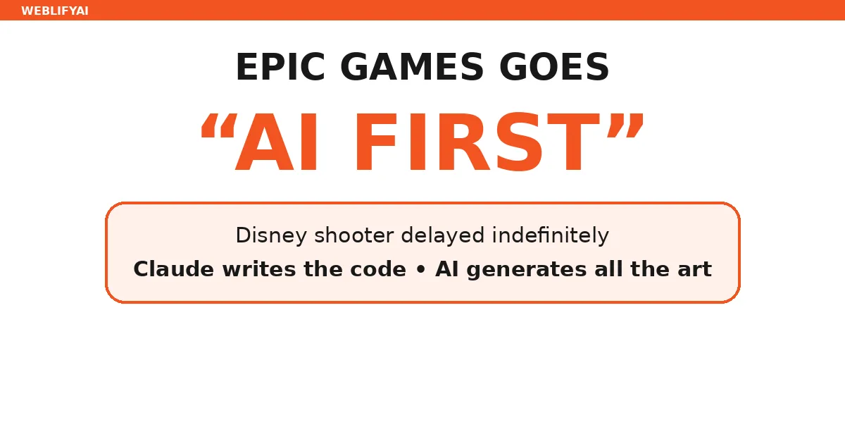 Epic Games Delays Disney Game, Goes “AI First”