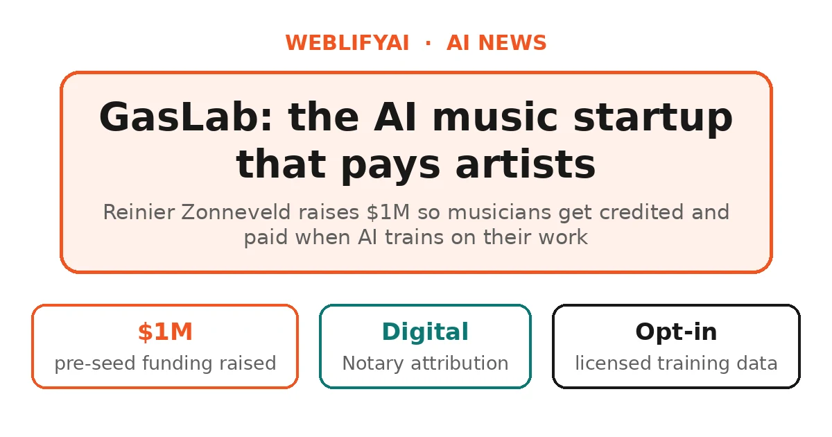 Techno DJ Reinier Zonneveld Launches GasLab, an AI Music Startup That Pays Artists