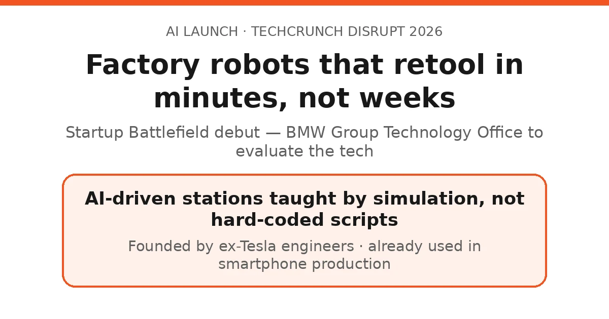 Industrial Next: AI Robots That Retool in Minutes