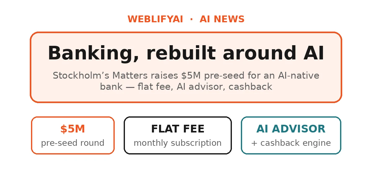Matters Raises $5M to Build an AI-Native Bank