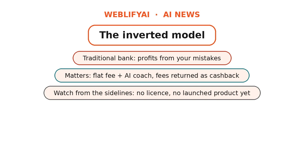 How Matters' inverted banking model returns fees to customers as cashback