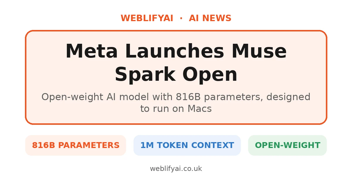 Meta Launches Muse Spark Open: An 816B-Parameter Model Built for Macs