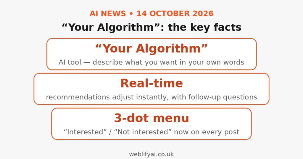 Facebook's 'Your Algorithm' Launches — What UK Small Firms Need