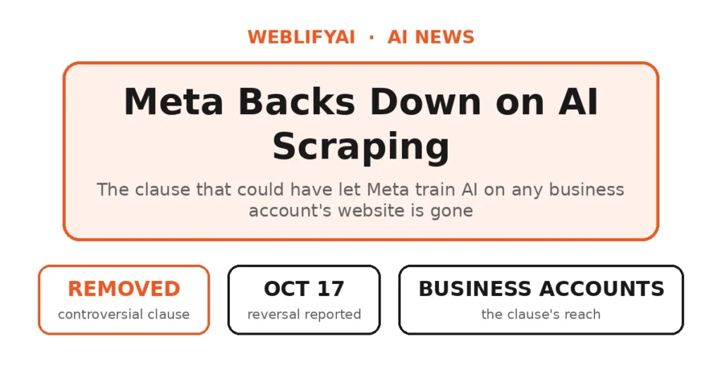 Meta Removes AI Training Clause From Its Terms