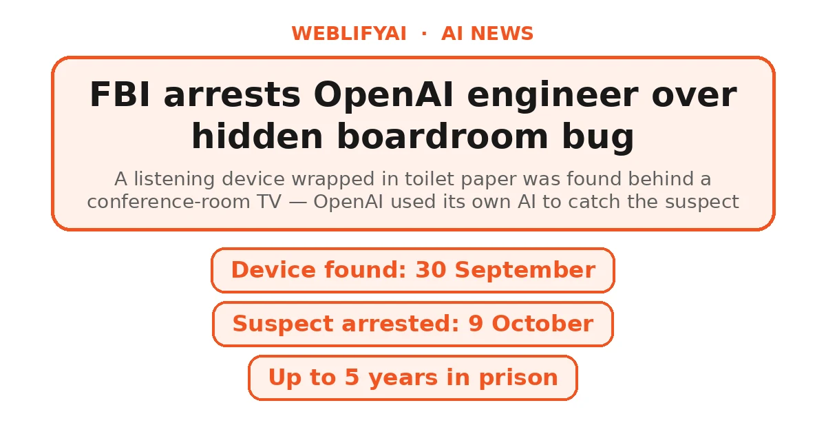 FBI Arrests OpenAI Engineer Over a Bug Hidden in a Boardroom