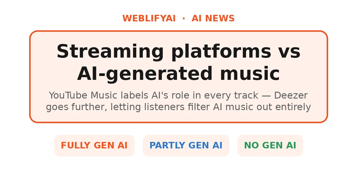 YouTube Music Is Labelling AI Songs — and Deezer Is Going Further